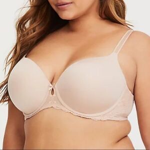Torrid Beige Microfiber Lined T-Shirt Bra